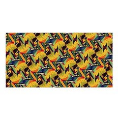 Illustration Geometric Pattern Colorful Pattern Satin Shawl 45  X 80  by danenraven