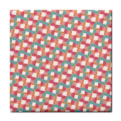 Patchwork Pastel Pattern Art Tile Coaster