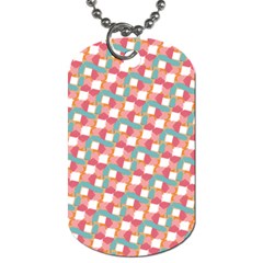 Patchwork Pastel Pattern Art Dog Tag (one Side)