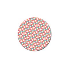 Patchwork Pastel Pattern Art Golf Ball Marker (4 pack)