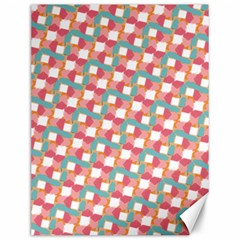 Patchwork Pastel Pattern Art Canvas 12  X 16  by danenraven