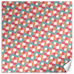 Patchwork Pastel Pattern Art Canvas 20  X 20  by danenraven