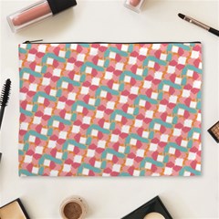 Patchwork Pastel Pattern Art Cosmetic Bag (xl) by danenraven