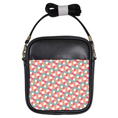 Patchwork Pastel Pattern Art Girls Sling Bag