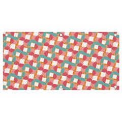 Patchwork Pastel Pattern Art Banner and Sign 4  x 2 