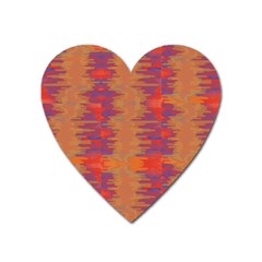 Pattern Watercolor Texture Heart Magnet