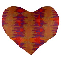 Pattern Watercolor Texture Large 19  Premium Heart Shape Cushions