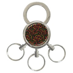 African Abstract  3-ring Key Chain by ConteMonfrey