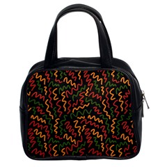 African Abstract  Classic Handbag (two Sides) by ConteMonfrey