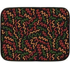 African Abstract  Double Sided Fleece Blanket (mini) 