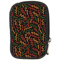 African Abstract  Compact Camera Leather Case