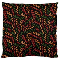 African Abstract  Large Flano Cushion Case (two Sides)