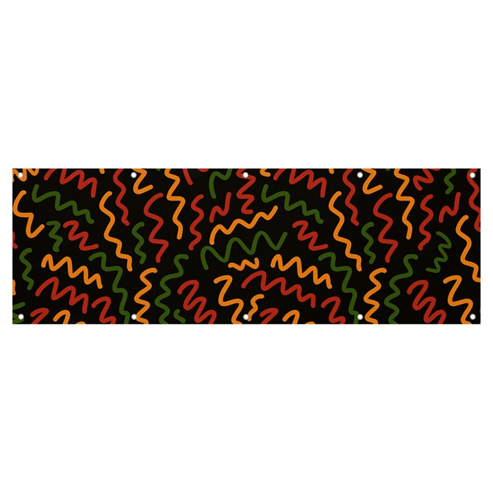 African Abstract  Banner and Sign 12  x 4 