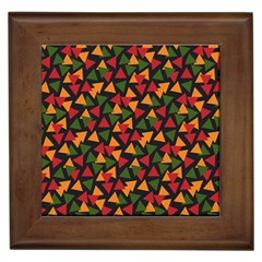 African Triangles  Framed Tile by ConteMonfrey