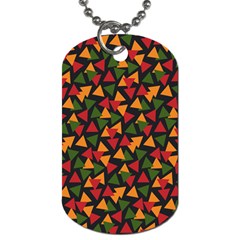 African Triangles  Dog Tag (one Side) by ConteMonfrey