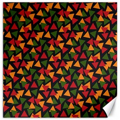 African Triangles  Canvas 12  X 12 