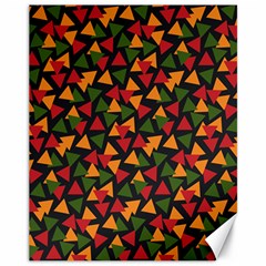 African Triangles  Canvas 11  X 14 