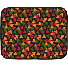 African Triangles  Double Sided Fleece Blanket (Mini) 