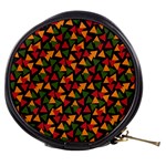 African Triangles  Mini Makeup Bag Front