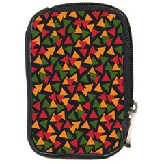 African Triangles  Compact Camera Leather Case by ConteMonfrey