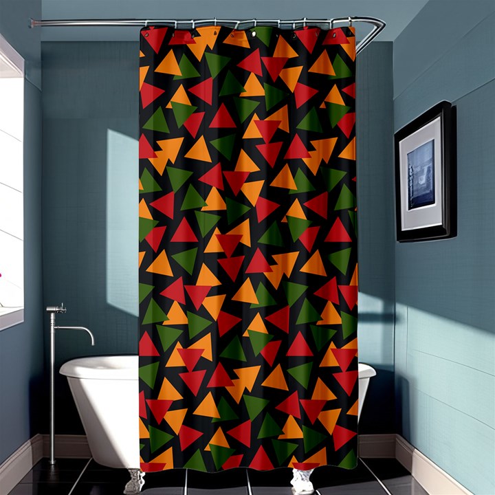 African Triangles  Shower Curtain 36  x 72  (Stall) 