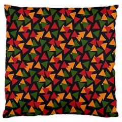 African Triangles  Large Cushion Case (Two Sides)