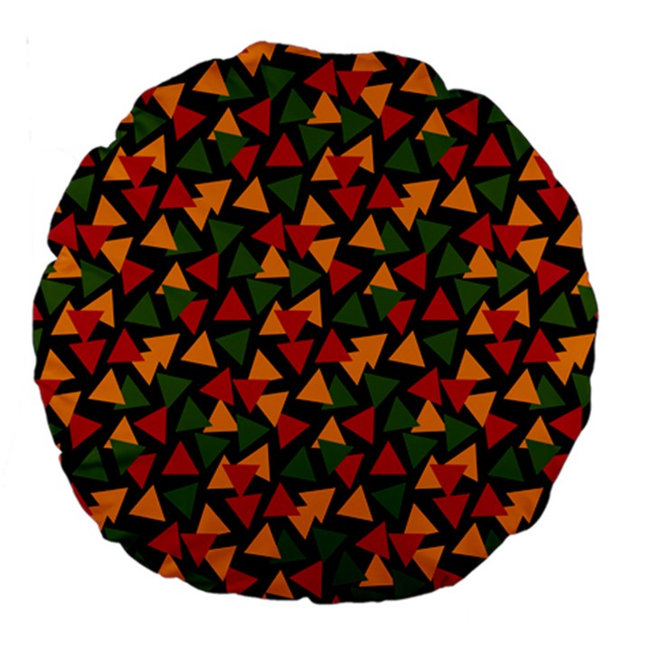 African Triangles  Large 18  Premium Round Cushions