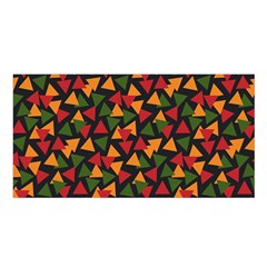 African Triangles  Satin Shawl 45  X 80  by ConteMonfrey