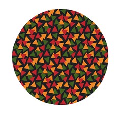 African Triangles  Mini Round Pill Box (pack Of 5) by ConteMonfrey