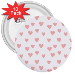 Small Cute Hearts 3  Buttons (10 Pack)  by ConteMonfrey