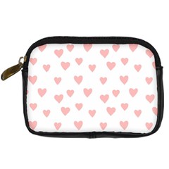 Small Cute Hearts Digital Camera Leather Case by ConteMonfrey