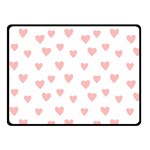 Small Cute Hearts Double Sided Fleece Blanket (Small)  45 x34  Blanket Front