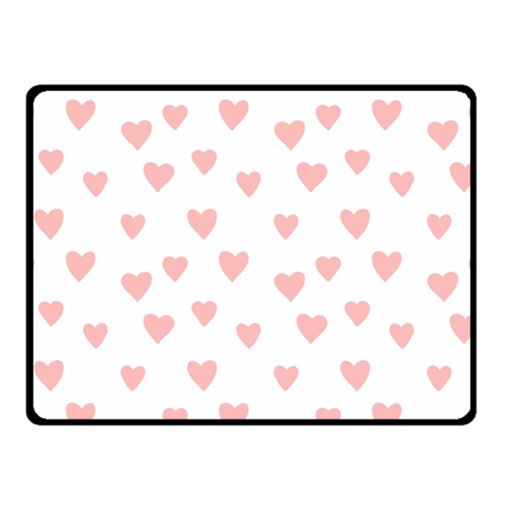 Small Cute Hearts Double Sided Fleece Blanket (Small) 