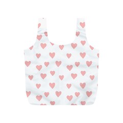 Small Cute Hearts Full Print Recycle Bag (s) by ConteMonfrey