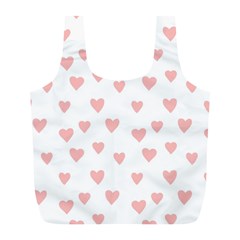 Small Cute Hearts Full Print Recycle Bag (l) by ConteMonfrey