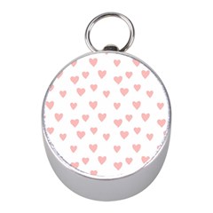 Small Cute Hearts Mini Silver Compasses by ConteMonfrey