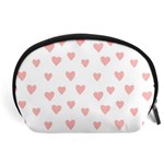 Small Cute Hearts Accessory Pouch (Large) Front