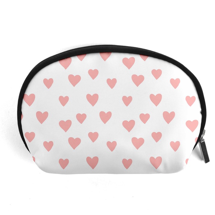 Small Cute Hearts Accessory Pouch (Large)