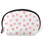 Small Cute Hearts Accessory Pouch (Large) Back