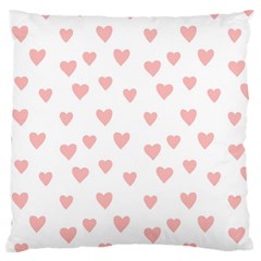 Small Cute Hearts Large Flano Cushion Case (one Side) by ConteMonfrey