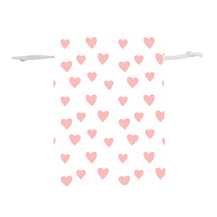 Small Cute Hearts Lightweight Drawstring Pouch (S)