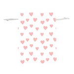 Small Cute Hearts Lightweight Drawstring Pouch (S) Back