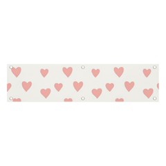 Small Cute Hearts Banner And Sign 4  X 1 