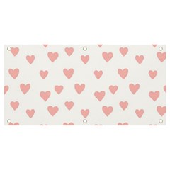 Small Cute Hearts Banner And Sign 4  X 2 