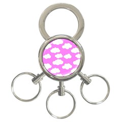 Purple Clouds  3-ring Key Chain by ConteMonfrey