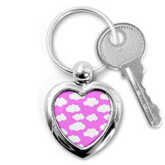 Purple Clouds  Key Chain (heart) by ConteMonfrey