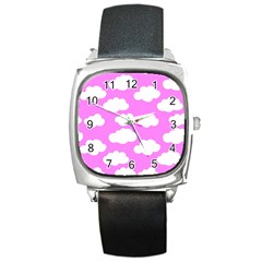 Purple Clouds  Square Metal Watch by ConteMonfrey