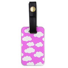 Purple Clouds  Luggage Tag (one Side) by ConteMonfrey