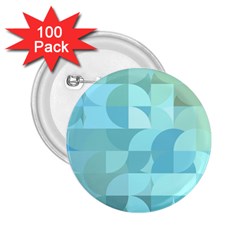 Geometric Ocean  2 25  Buttons (100 Pack)  by ConteMonfrey