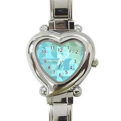 Geometric Ocean  Heart Italian Charm Watch by ConteMonfrey